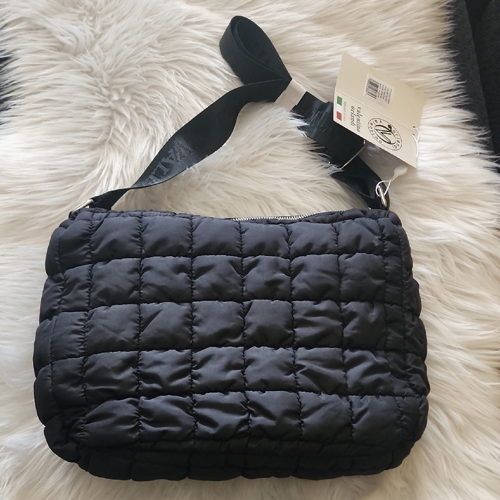 New Valentino Orlandi Black Puffer Crossbody, NWT